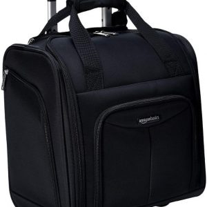 Amazon Basics Under seat Carry-On Rolling Travel Luggage Bag with Wheels, 14 Inches