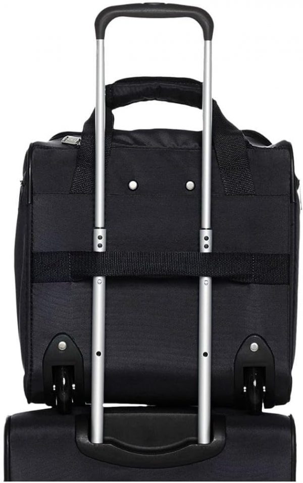 Amazon Basics Under seat Carry-On Rolling Travel Luggage Bag with Wheels, 14 Inches - Image 2